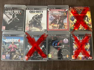 Lote 8 Juegos PS3