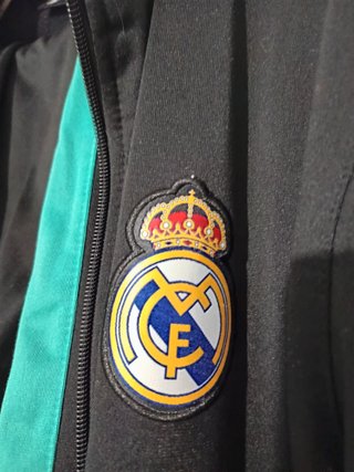 Chándal Real Madrid Negro y Turquesa
