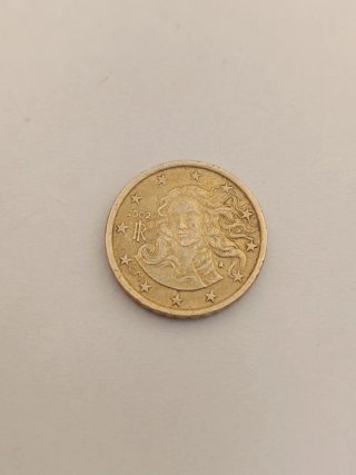Moneda 10 céntimos Italia 2002 Medusa