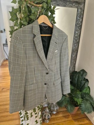 Blazer Clásico Hombre Gris