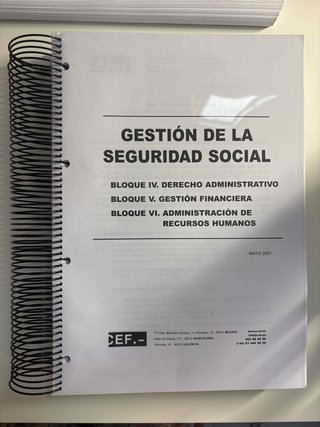 Temario completo Gestión Seguridad Social A2 CEF