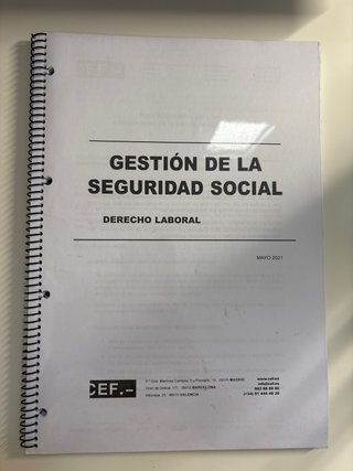 Temario completo Gestión Seguridad Social A2 CEF