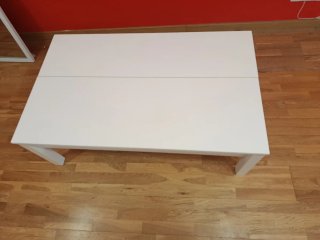 Mesa elevable blanca Ikea
