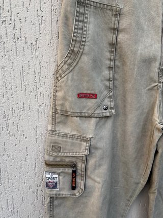 Pantaloni Jeans Cargo Uomo XL/XXL Beige
