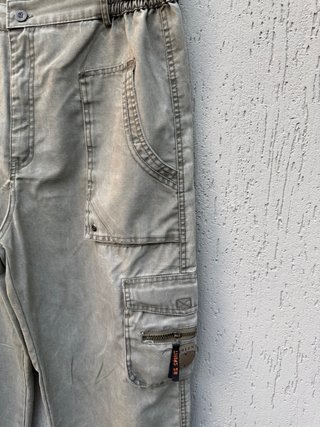 Pantaloni Jeans Cargo Uomo XL/XXL Beige