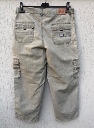 Pantaloni Jeans Cargo Uomo XL/XXL Beige