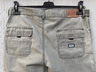 Pantaloni Jeans Cargo Uomo XL/XXL Beige