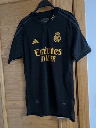 Camiseta Real Madrid Adidas Negra Talla L