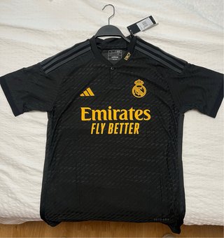 Camiseta Real Madrid Adidas Negra Talla L