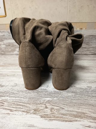 Botas altas beige/marrón
