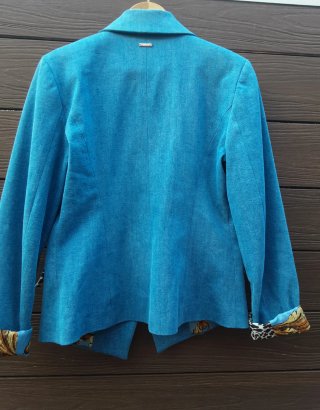 Chaqueta LiuJo Azul Doble Botonadura