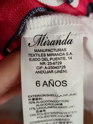 Vestido rayas Miranda talla 6
