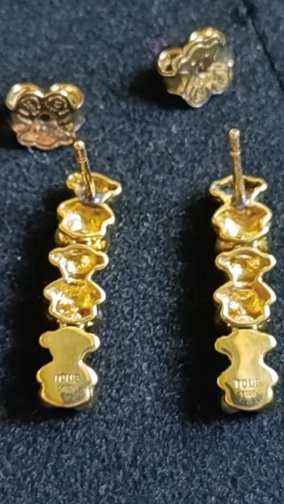 Pendientes Ositos Bold Bear baño oro sobre plata
