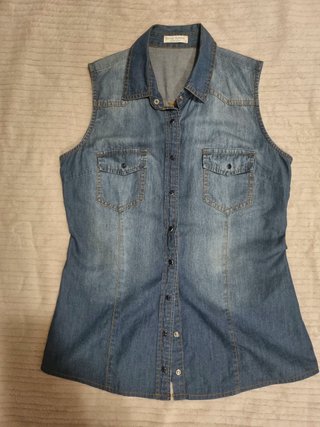 Camisa Vaquera Sin Mangas