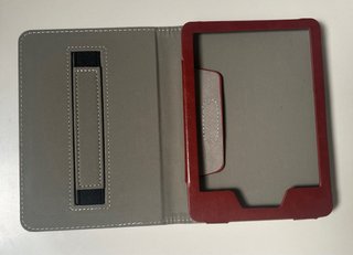 Custodia Kindle 6" marrone con design