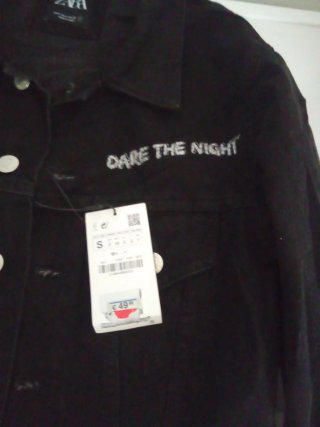 Chaqueta Zara Negra Dare The Night Talla m