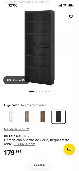 Armario BILLY IKEA con altillo y librería