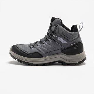 Botas de senderismo impermeables mujer, MH100 gris