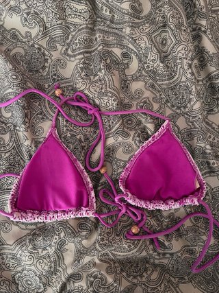 Top bikini Etam crochet talla S