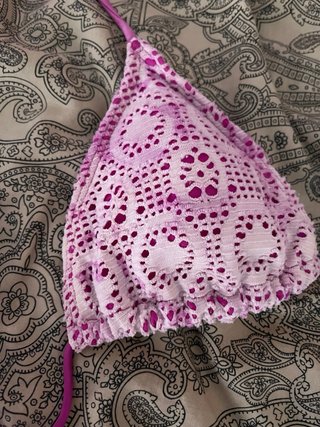 Top bikini Etam crochet talla S