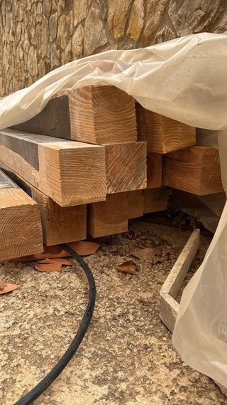 11 Vigas de Madera 4 Metros