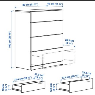 Cómoda Malm Ikea Madera