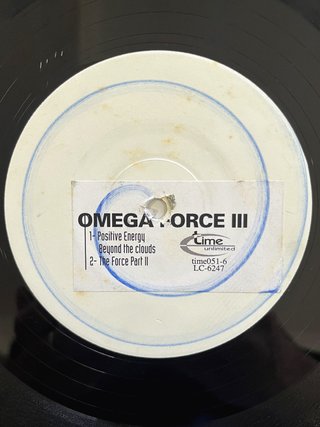 Omega Force "Positive Energy" vinile techno trance