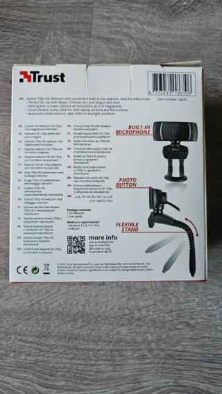 Webcam Trust HD 720P Negra