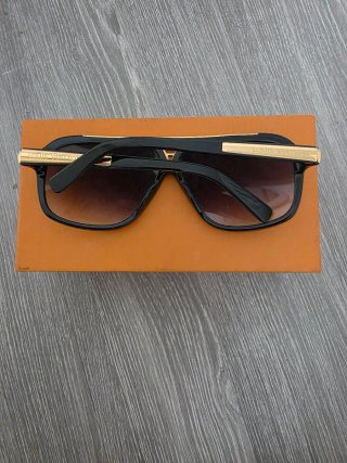 Gafas Louis Vuitton Negro/Dorado
