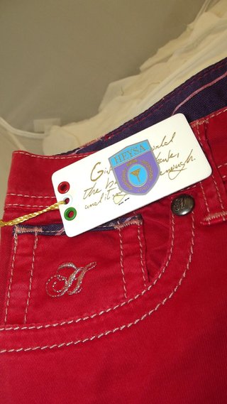 Heysa Pantalone Vita Bassa Da Donna Rosso