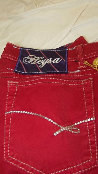 Heysa Pantalone Vita Bassa Da Donna Rosso