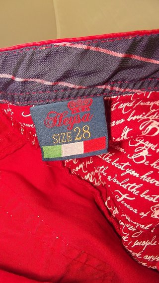 Heysa Pantalone Vita Bassa Da Donna Rosso