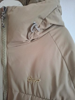 Chaquetón Pull&Bear Beige Talla S