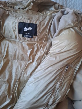 Chaquetón Pull&Bear Beige Talla S