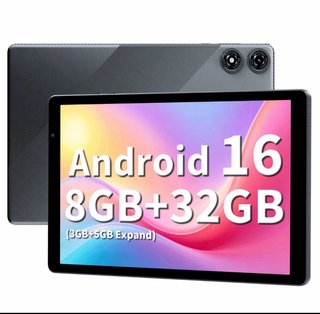 Tablet Android 16 8GB+32GB Gris