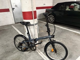 Bicicleta Plegable Gris