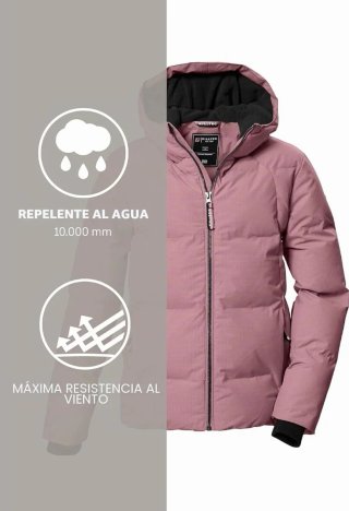 Chaqueta invierno niña rosa Killtec