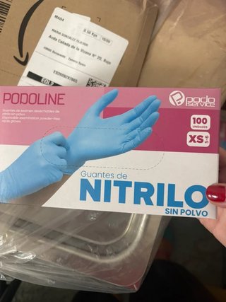 Guantes de nitrilo PODOLINE Talla XS (100 uds)