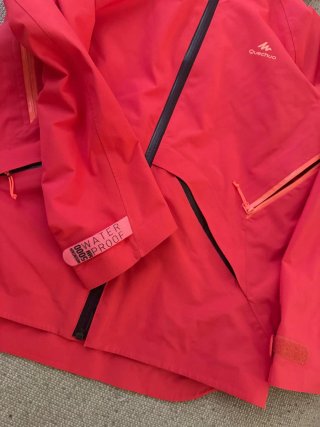 Cortavientos Quechua rosa anaranjado 8-9A