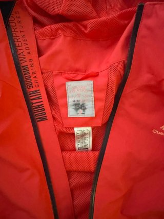 Cortavientos Quechua rosa anaranjado 8-9A