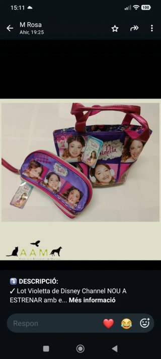 Lote Violetta Disney Channel Nuevo
