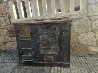 Cocina de leña antigua