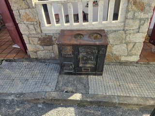 Cocina de leña antigua