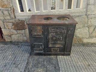 Cocina de leña antigua