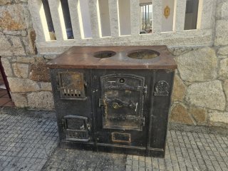 Cocina de leña antigua