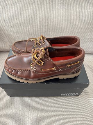 Zapatos náuticos Payma de piel marrones T43