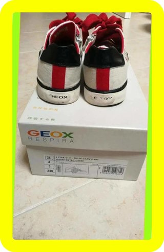 Geox junior sniker s da bambina bianche taglia 36