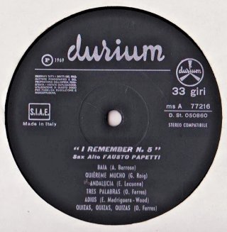 Fausto Papetti - Motivi Dell'America Latina LP