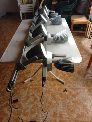 Lámpara LED Exterior Gris