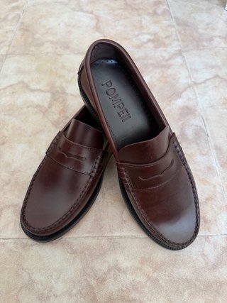 Mocasines Pompeii Cuero Marrón Talla 41